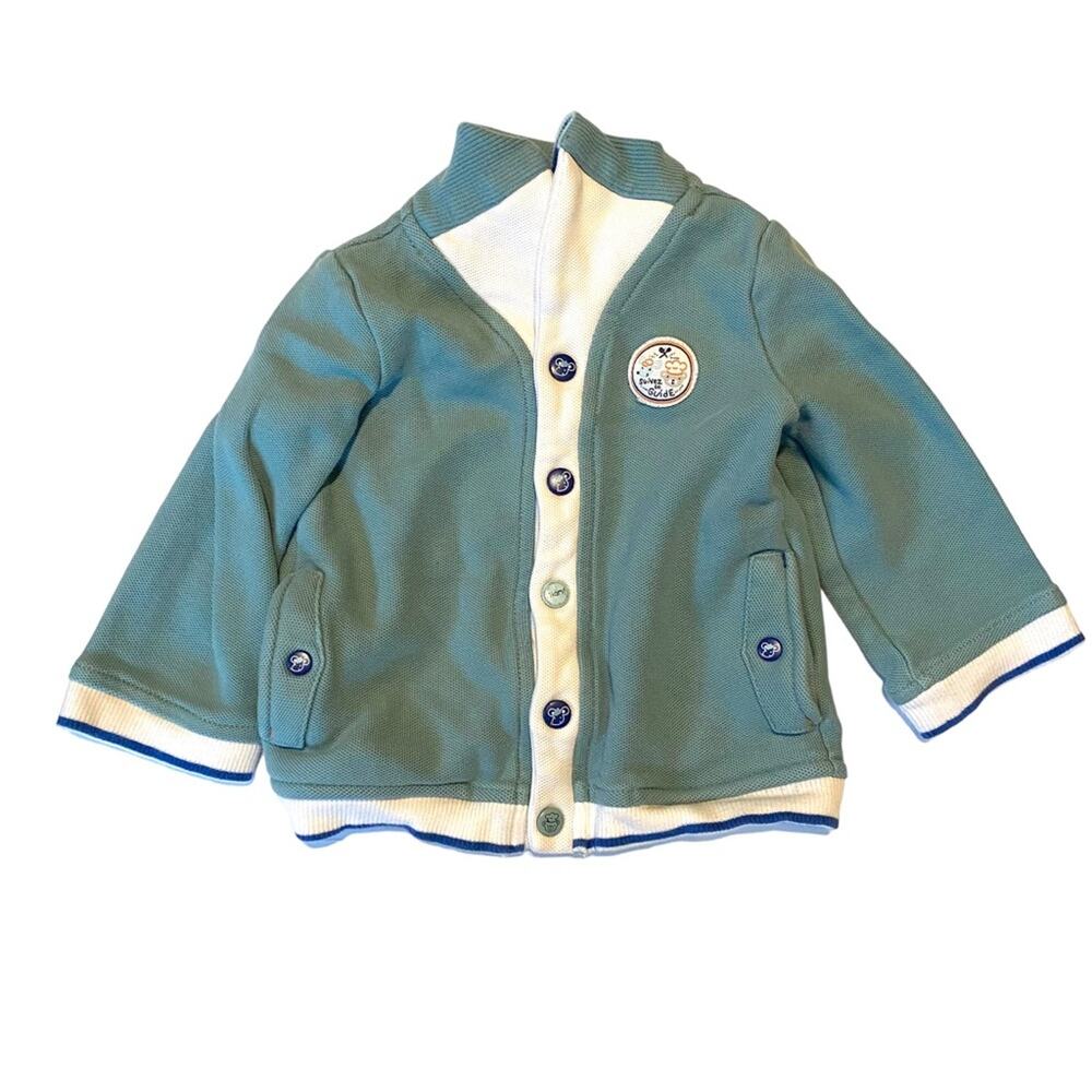 Sergent Major French Snap Jacket Aquamarine‎ 12 Months